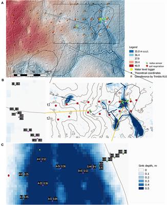 A High-Resolution Digital Elevation Model in Combination With Water Table Depth and Continuous Soil Redox Potential Measurements Explain Soil Respiration and Soil Carbon Stocks at the ICOS Site Sorø